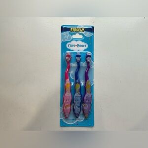 2014 Firefly NOS Care Bear Pack of 3 Toothbrushes Soft Bristles